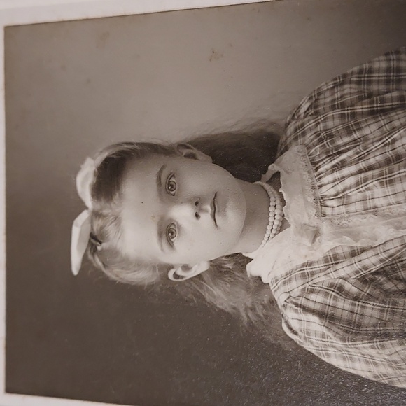 Antique Cabinet Card Photos Woman & Child Girl - Picture 4 of 6